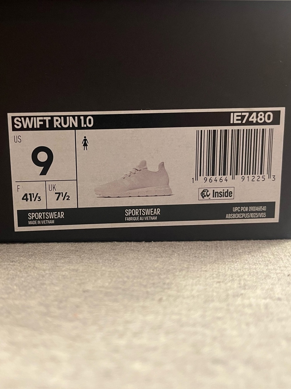 Adidas Swift Run 1.0 Cloud White Gold Women's Running Shoe Size 9 IE7480 - Picture 11 of 12